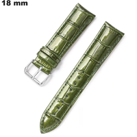 Armband Grün 18 mm für Uhr Echtes Leder | Versand 3,99€