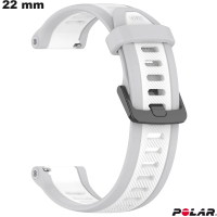Armband 22mm Polar Grau Kautschuk Smartwatch | Versandkosten 3,99€