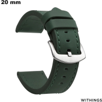 Armband Grünes Kunstleder für Uhr zeitlos 20 günstig