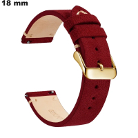 Armband vintage 18 mm rote Uhr echtes Leder günstig
