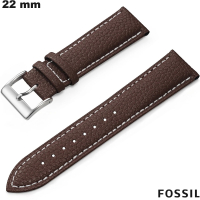 Armband 22 mm Braun Fossil für Uhr Echtes Leder günstig