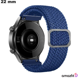 Bracelet original Nylon Amazfit Bleu 22 mm montre