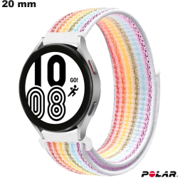 Bracelet Multicolore 20 mm Polar de montre Tissu