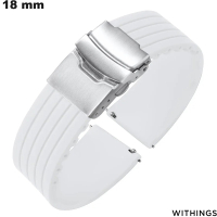 Weißes 18 mm Gummiarmband für Withings Smartwatch kaufen