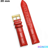 Armband für Uhr 20 mm Echtes Leder Honor Rot günstig