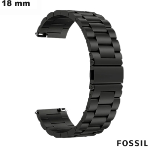 Intelligente 18mm Titan Schwarz Fossil Armband Uhr kaufen