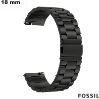 Acheter Bracelet montre intelligente 18mm Titane Noir Fossil