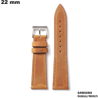 Armband Braun 22 mm Leder Samsung # Kostenloser Versand