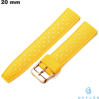 Haylou 20mm Gelbe Silikon Smartwatch-Armbanduhr von hoher Qualität