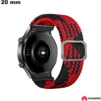 Armband Rot 20mm Nylon Huawei \ Premium-Qualität