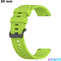 Verkauf von 20 mm grünen Silikonarmbändern für Honor Smartwatches