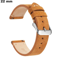 Armband 22 mm echtes edles Leder braun günstige Uhr