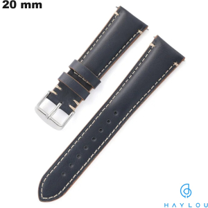 Blaues 20 mm Echtes Leder Smartwatch-Armband Haylou kaufen