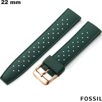 Fossil Armband aus Gummi 22 mm für Uhr Grün kaufen