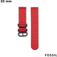 Slimme horloge armband Tissu 22mm Rood Fossil / Gratis Verzending