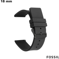 Bracelet Caoutchouc Surf Noir 18mm montre Fossil de qualité