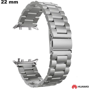 Armband 22 mm Silberfarben Huawei Edelstahl: Kostenloser Versand