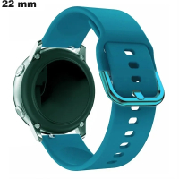 Bracelet 22mm Caoutchouc Bleu pour montre tendance de qualité