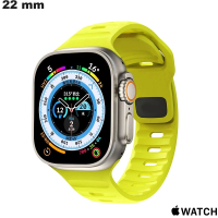 Armband Apple Watch 22 mm Silicone Antisueur Groene kwaliteit