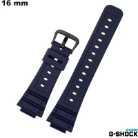 Armband 16 mm Blau Casio G-Shock Hochwertiges Gummi-Uhrenarmband