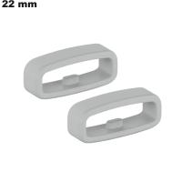 2 Passants  Gris 22 mm Caoutchouc bracelet : Port Offert dès 20€