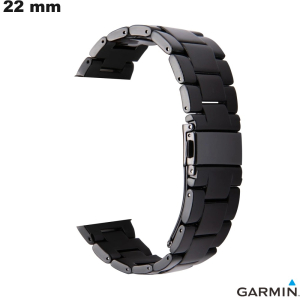 Armband Schwarz Harz Garmin Smartwatch 22mm von hoher Qualität