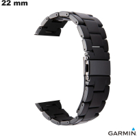 Pulseira Preta de Resina Garmin para relógio inteligente 22mm de qualidade