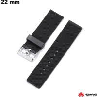 Armband Uhr PVC 22mm Huawei Schwarz: Kostenloser Versand ab 20€