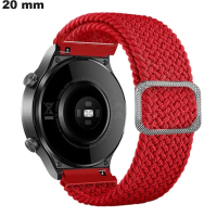 Verkauf von elastischem 20mm Armband für rote Stoffuhr