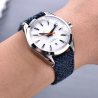 Amazfit 22 mm Qualitäts-Uhrenarmband aus blauem PU-Leder