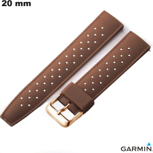 Pulsera Polivalente de 20 mm de Silicona Marrón Garmin de calidad