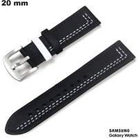 Acheter Bracelet montre intelligente Samsung Cuir véritable Noir