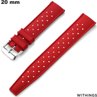 Armband aus Silikon 20mm Rot für hochwertige Withings Smartwatch