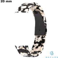 Bracciale per orologio Resina Nera 20 mm Haylou / Spedizione Veloce