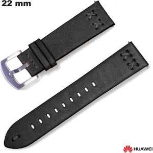 Huawei Armband Schwarz 22mm Uhr Echtes Leder kaufen