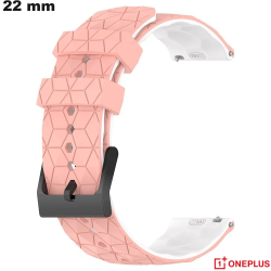Pulseira de silicone rosa de 22 mm para relógio OnePlus