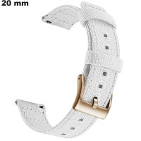 Armband Weiß Textil Original 20 mm: Schneller Versand