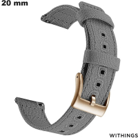 Armband kaufen: Handgemachter Textile 20mm Uhrarmband von Withings