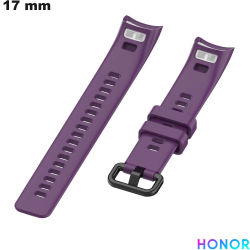 Bracelet Violet Honor montre 17 mm Caoutchouc