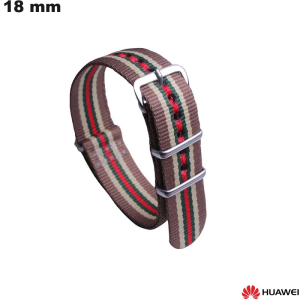 Bracciale Nylon per smartwatch Beige 18mm Huawei - Qualità Premium