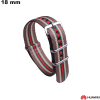 Beige 18mm Nylon Smartwatch-Armband Huawei - Premium-Qualität