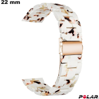 Armband 22mm Polar Weiß für Uhr Resin ● Bester Preis