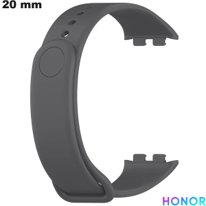 Armband Silikon Honor 20mm Grau Smartwatch: Versand 24h