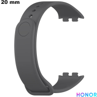Armband Silikon Honor 20mm Grau Smartwatch: Versand 24h