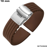 Verkauf Armbanduhrenarmband Withings 18mm Braun Silikon