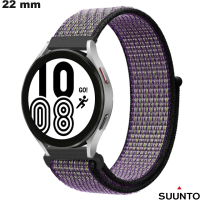 Bracelet 22 mm Tissu pour montre Suunto Violet - Frais de Port 3,99€