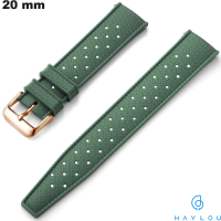 Verkauf von 20 mm Haylou Silikon Smartwatch-Armbändern in Grün