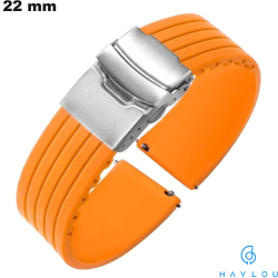 Bracelet Orange 22mm Silicone montre connectée Haylou