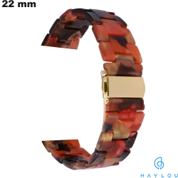Haylou 22mm Orange Resin Watch Bracelet