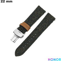 Armband 22 mm echtes Leder grün Honor Uhr günstig